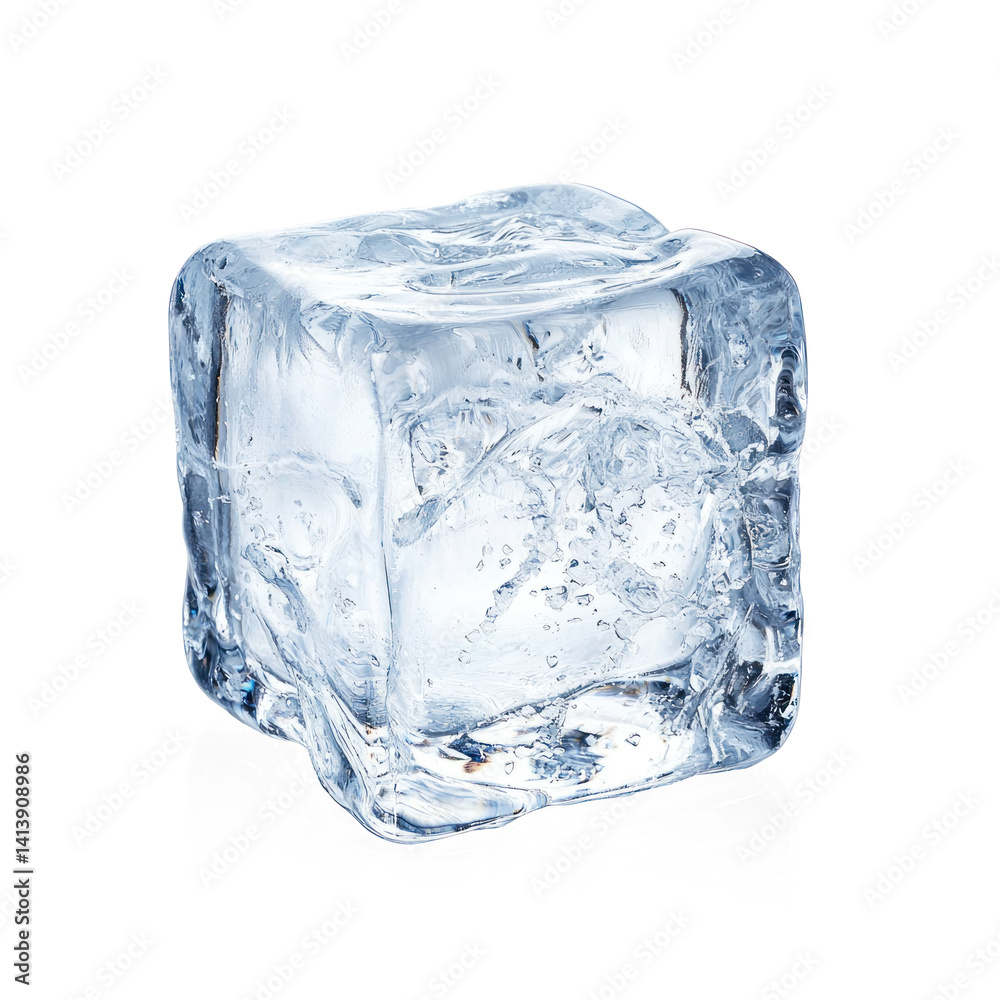 Ice cube isolate on transparent background Ice cube isolate on transparent background