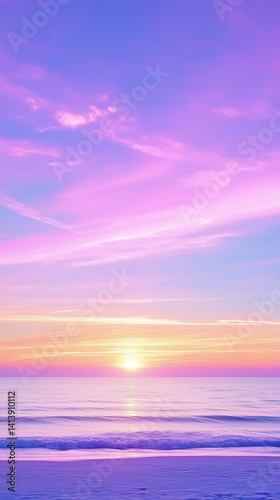 Pastel Sunset Seascape (3)