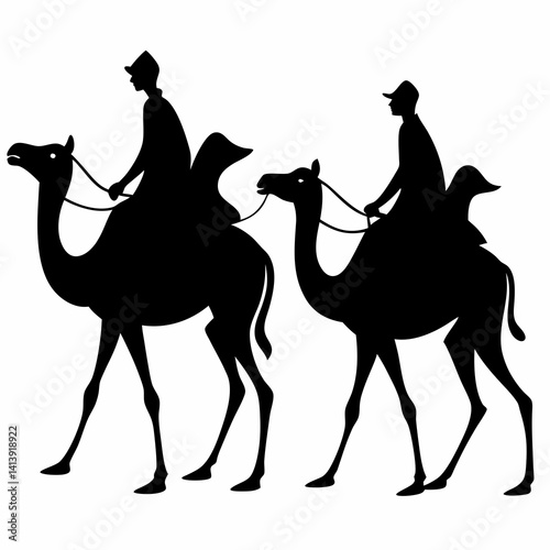 Christmas nativity scene with baby Jesus Silhouette Nativity of Jesus illustra