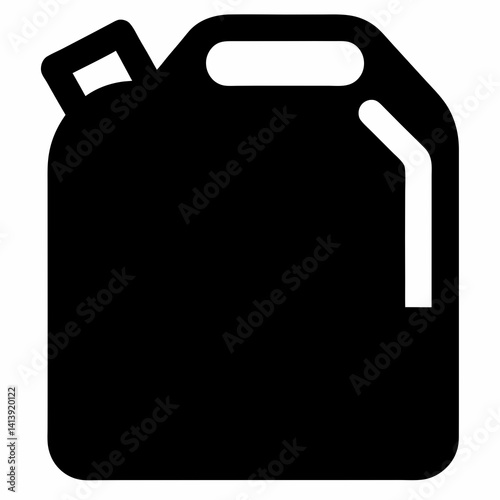 Motor Oil Lubricant Bottle Silhouette