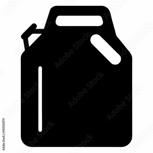 Motor Oil Lubricant Bottle Silhouette