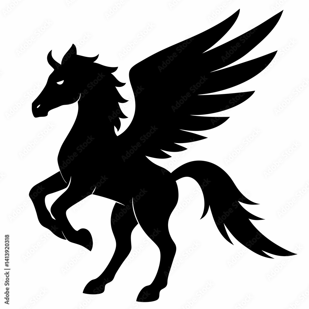 Fototapeta premium Pegasus Silhouette