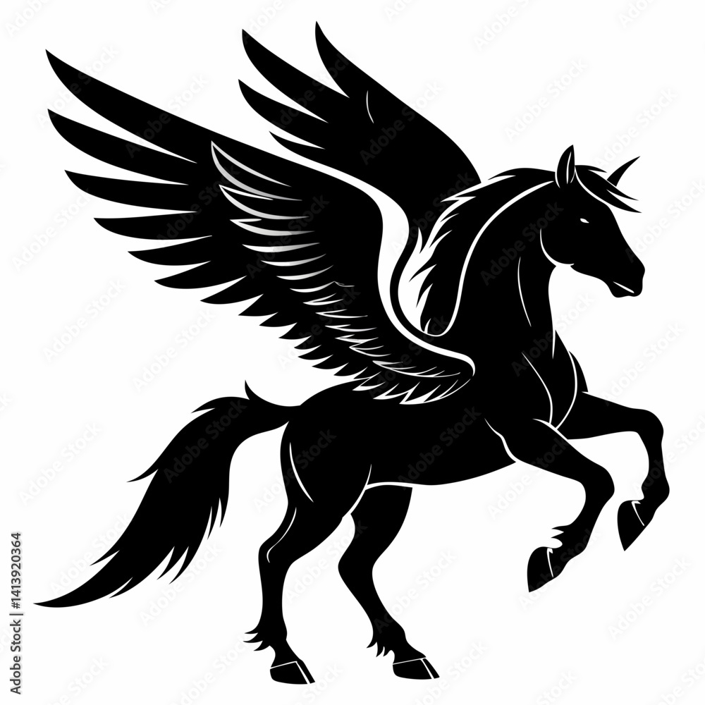 Fototapeta premium Pegasus Silhouette