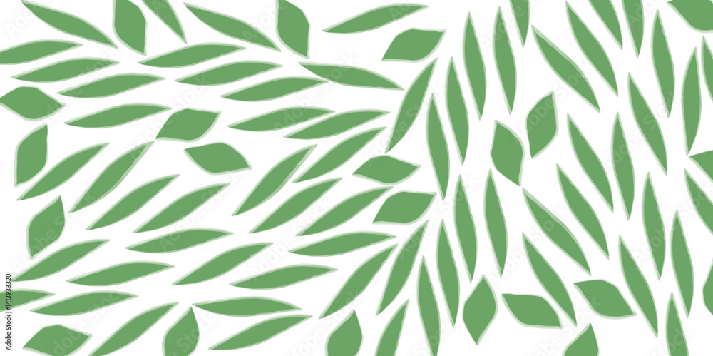 frame from green leaves on a white background. Seamless pattern green plant stems and leaves charming hand drawn simple clean minimalist design style for backgrounds wallpaper repeating pattern frame from green leaves on a white background. Seamless pattern green plant stems and leaves charming hand drawn simple clean minimalist design style for backgrounds wallpaper repeating pattern