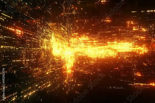 Futuristic City Tunnel View photo
