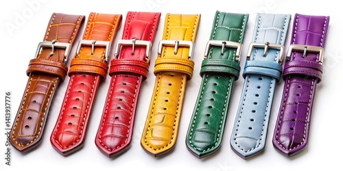 Obraz na płótnie Colorful Leather Watch Bands: Stylish & Durable Watch Straps for Men & Women - Premium Quality w salonie