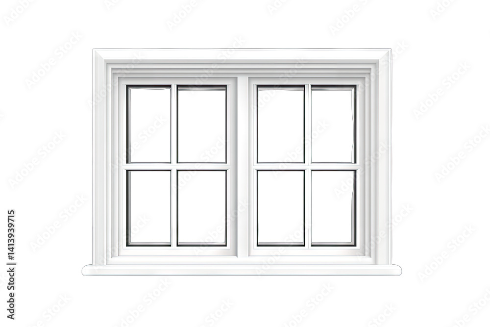 a simplistic illustration of a white window with four panes designed to evoke a sense of openness and light the clean lines and minimalistic style suggest modern architecture a simplistic illustration of a white window with four panes designed to evoke a sense of openness and light the clean lines and minimalistic style suggest modern architecture