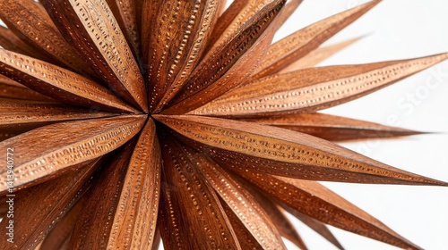 Wooden Starburst Sculpture: Texture, Design, Carpentry, Craft, Art, Wood, Decoration, Ornament, Form, Shape