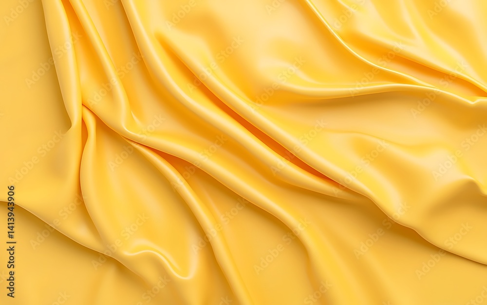 Obraz premium Yellow Silk Drape Texture