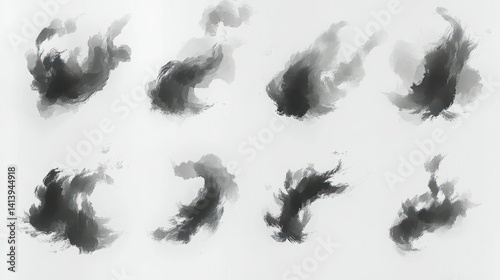 Abstract Ink Splatter Effects