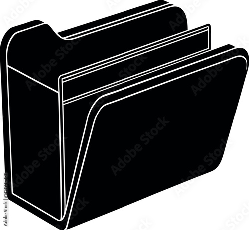black folder icon