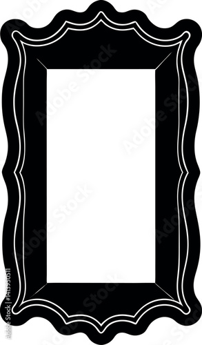 gold frame with clipping path