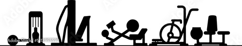 set of fitness icons