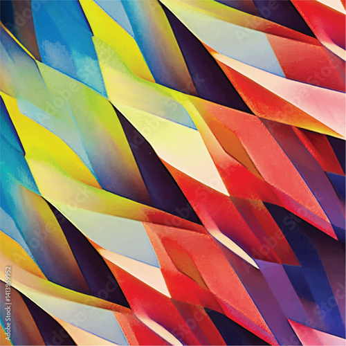 Wallpaper Mural Bright multicolor graphic geometric background. Vector illustration	
 Torontodigital.ca