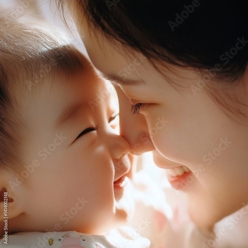 사랑스러운 엄마와 아기 photo