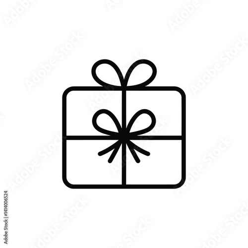 Surprising gift box signs, vector illustration