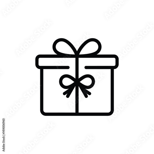 Surprising gift box signs, vector illustration