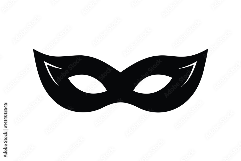Eye mask icon silhouette Eye mask icon silhouette
