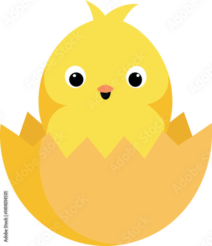 chick-in-cracked-egg---white-background