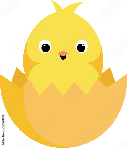 chick-in-cracked-egg---white-background
