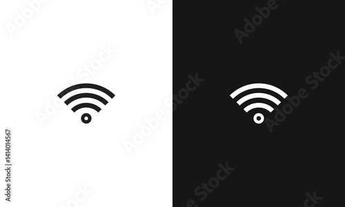 Wireless and wifi icon or wi-fi icon sign for remote internet access, Podcast vector symbol, vector illustration