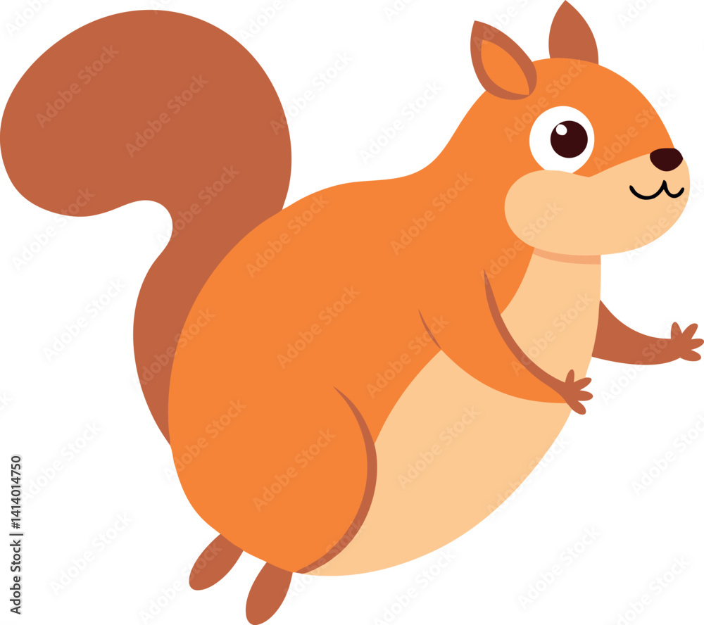chubby-squirrel-jumping---white-background chubby-squirrel-jumping---white-background