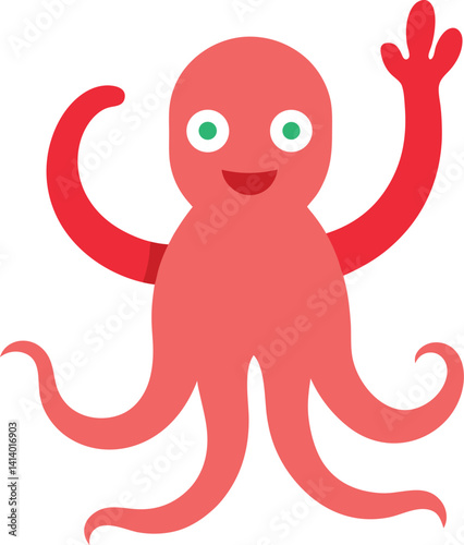 funny cartoon octopus