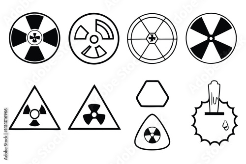 radioactive decay line art creative radioactive element drawing