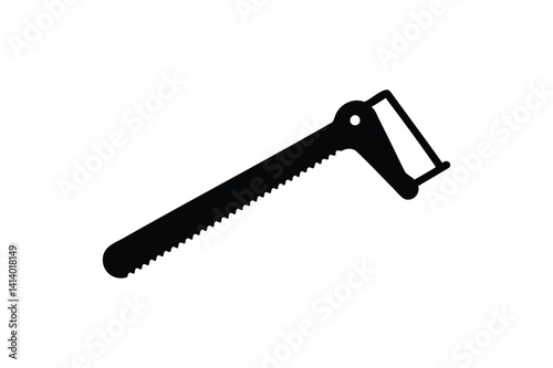 Coping saw icon silhouette