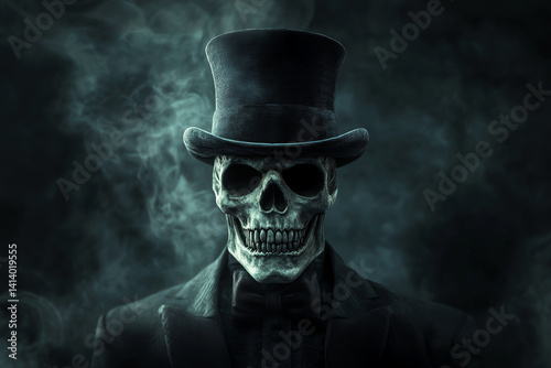 demonic skull, AI generated