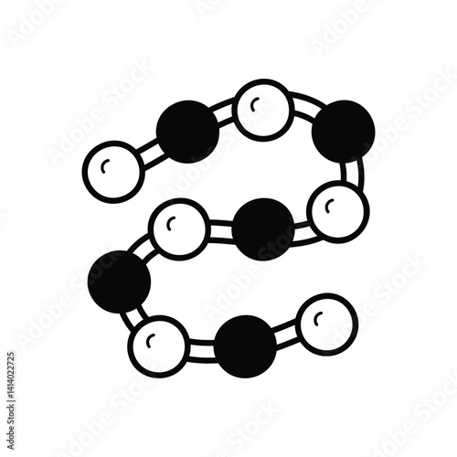 Protein Synthesis icon vector stock illustration