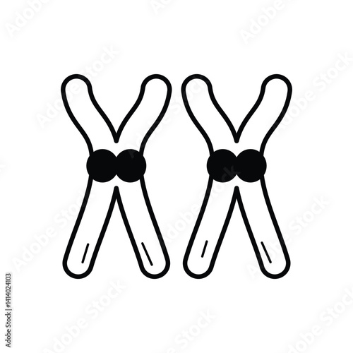 Recombinant Dna icon vector stock illustration