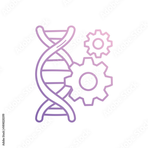 Genetic Engineering icon vector stock illustration