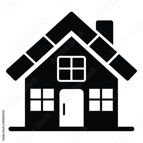 energy efficient eco house icon