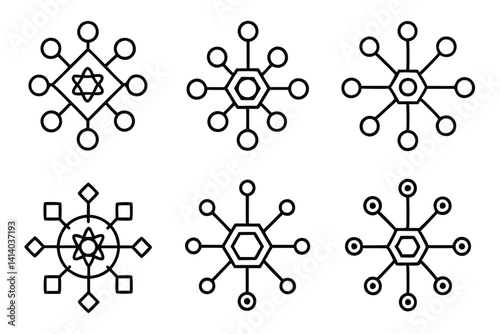 tum computer line art sleek minimalistic engineering visual