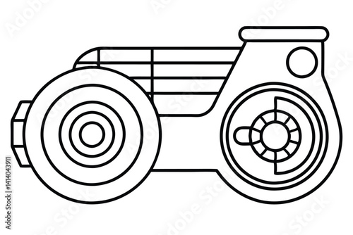 quickcarrier turbo line art dynamic illustration futuristic design