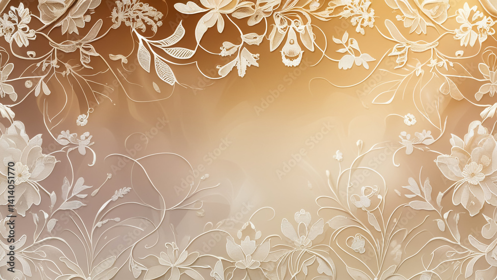 Seamless wallpaper pattern, white