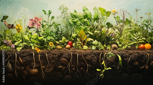 Plants and soil have a reciprocal relationship where plants gain nutrients and stability from soil 