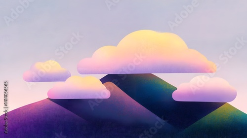 Faint Cloud-like abstract texture in soft light