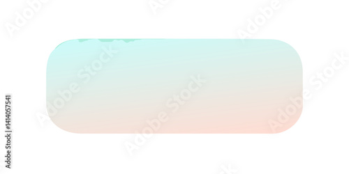 Soft rounded rectangle button with gradient pastel color
