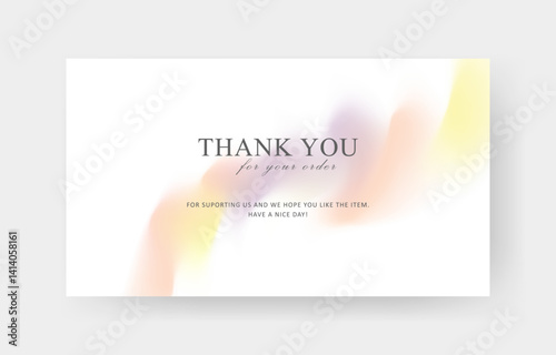 thank you card template, customer business card, aesthetic greeting template, printable custom small business card	