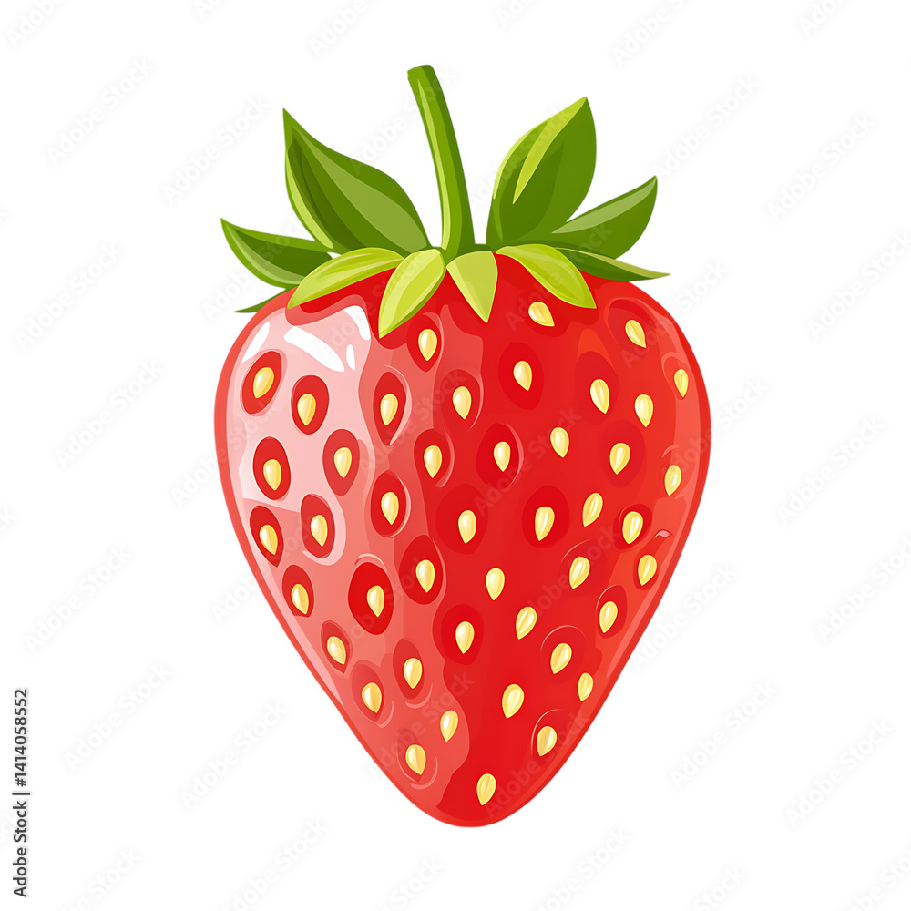 Obraz premium Flat illustration of strawberr png (4).png Actions: