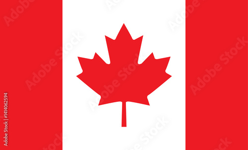 Canadian flag illustration 캐나다 국기 일러스트