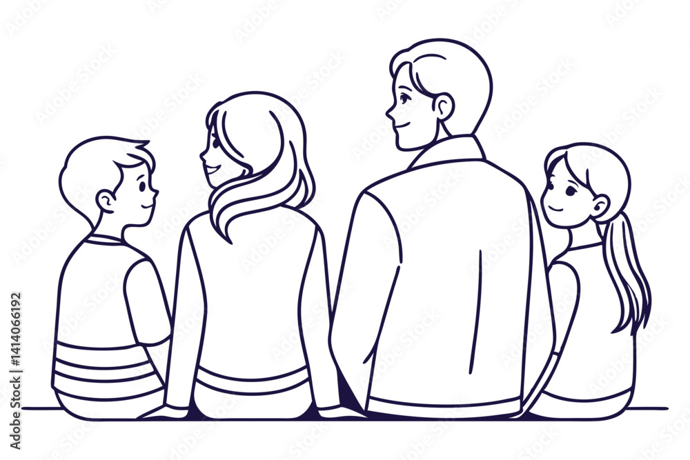 parent child family time line drawing parent child family time line drawing