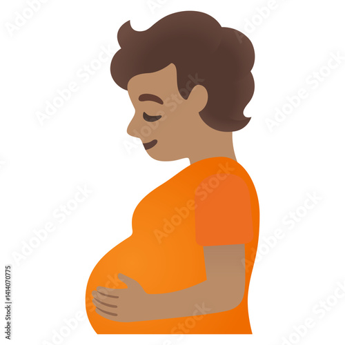 Pregnant Person: Medium Skin Tone
