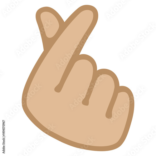 Crossed Fingers: Medium light Skin Tone

