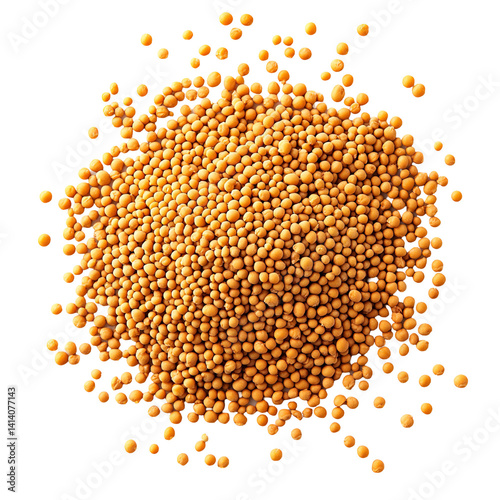Mustard Seeds Pile Close Up View