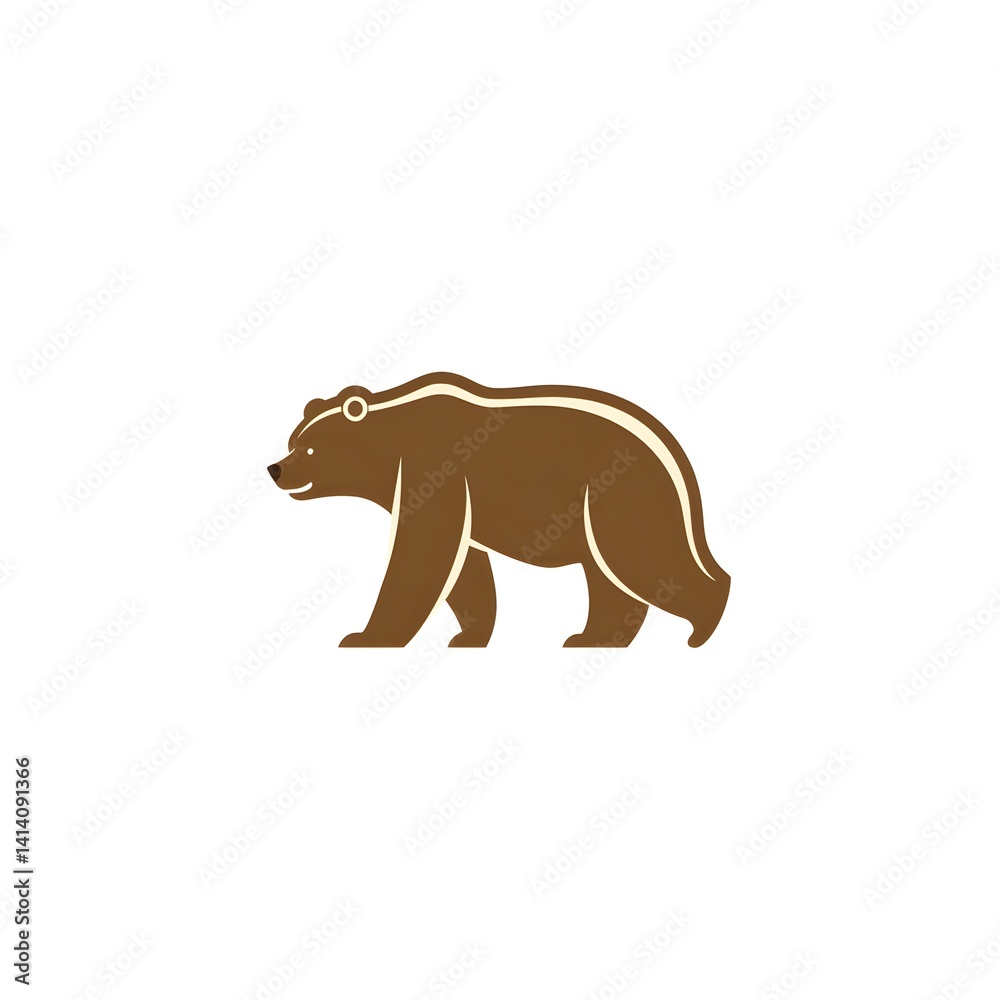 Fototapeta premium vector illustration of a bear