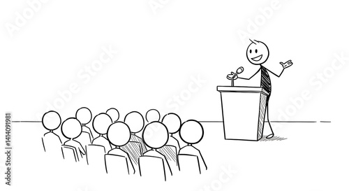 Stickman Activity. Business activity with stickman. Suitable for design