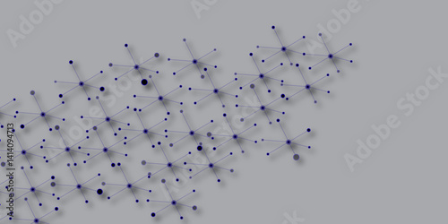 Molecular structure and genetic engineering, molecules DNA, neural network, scientific research. Trendy astrology seamless pattern. Structure molecule and communication. DNA, atom, neurons. 